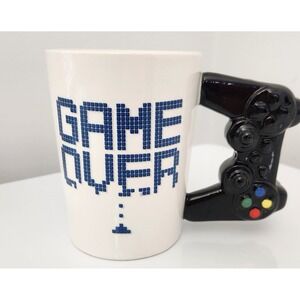 DAVE &‎ BUSTER'S Video GAME OVER PS2 Controller Handle ARCADE Coffee Tea MUG CUP